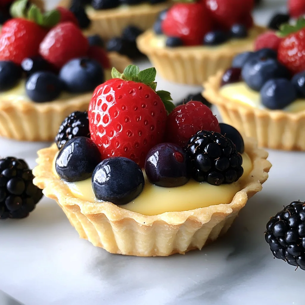 Berry Custard Tartlets