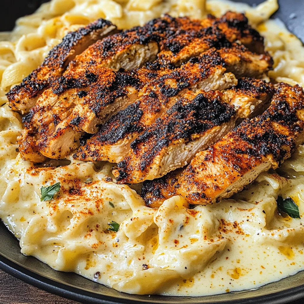 Blackened Cajun Chicken Alfredo