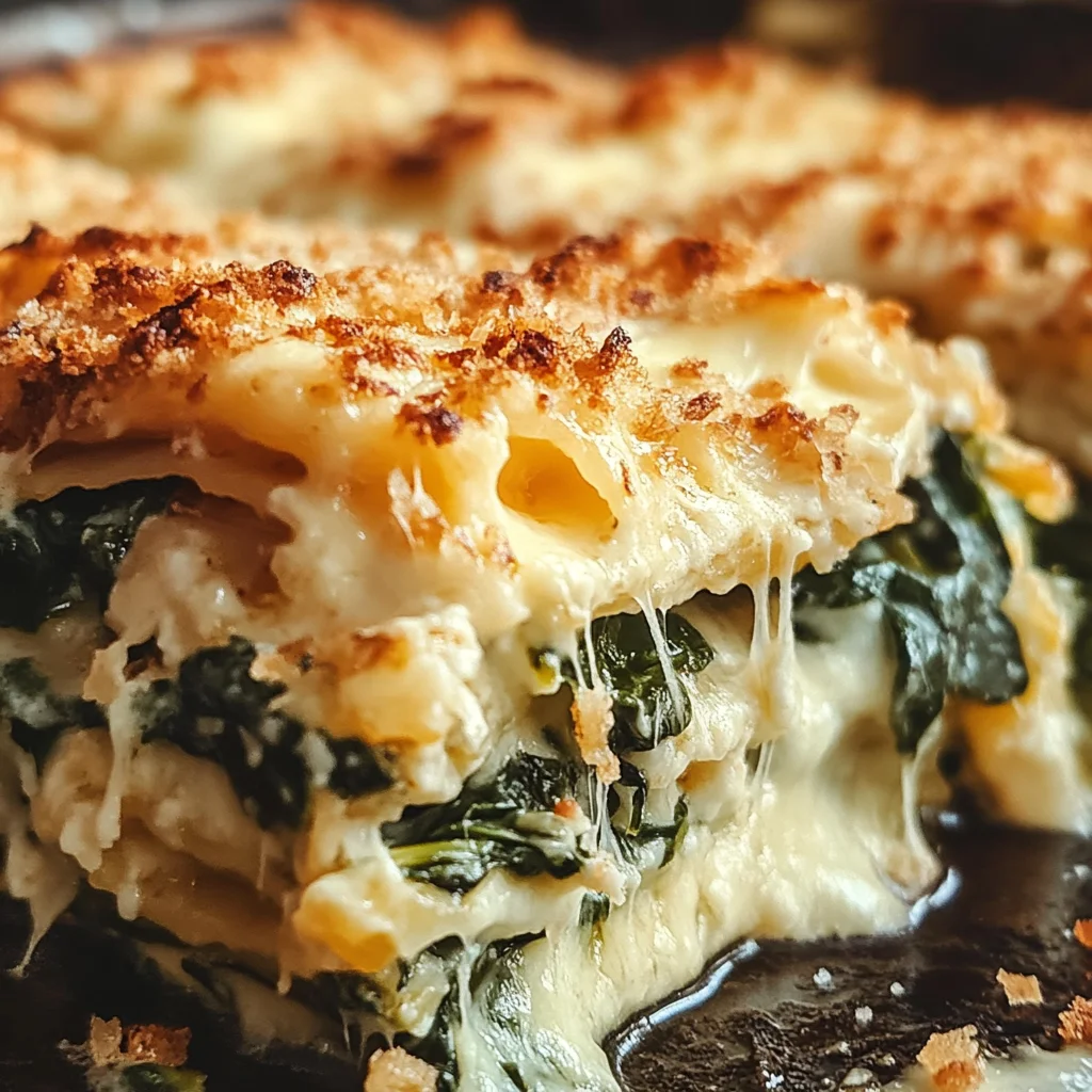 Cheesy Italian Spinach Bake