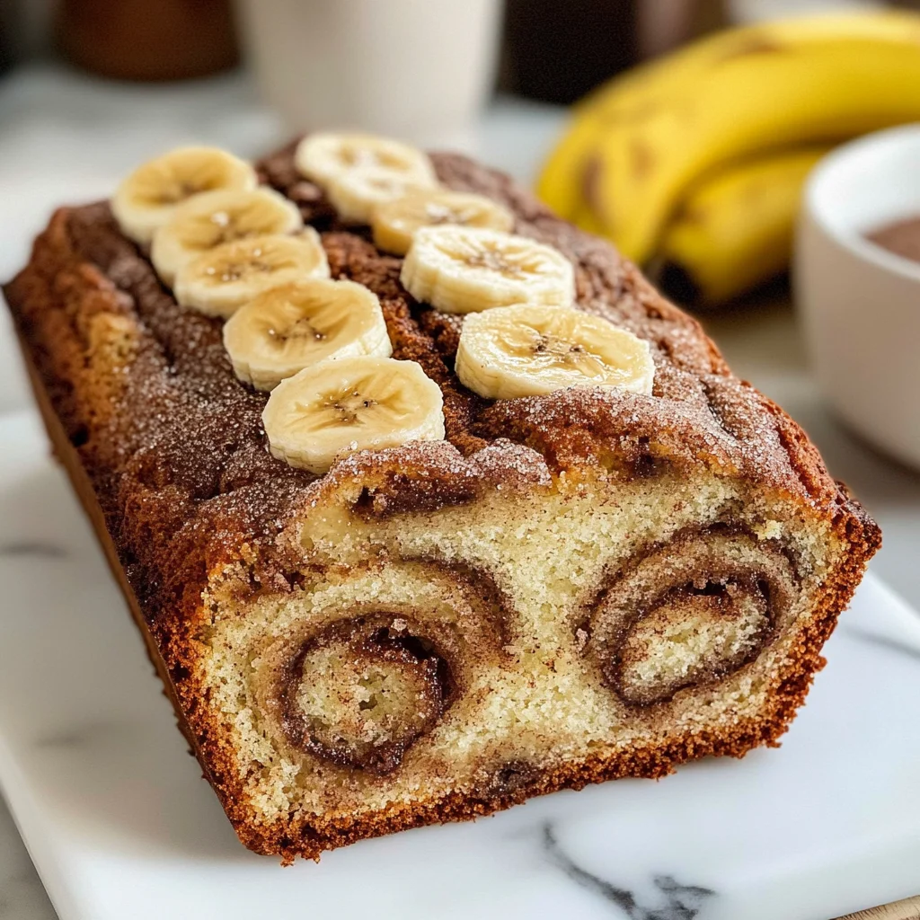 Cinnamon Swirled Banana Bread