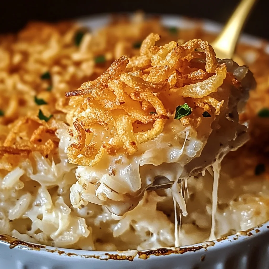 Comforting French Onion Chicken Rice Bake Your Family Will Love