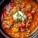 Crock Pot Stuffed Pepper Soup
