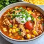 Crockpot Buffalo Chicken Chili