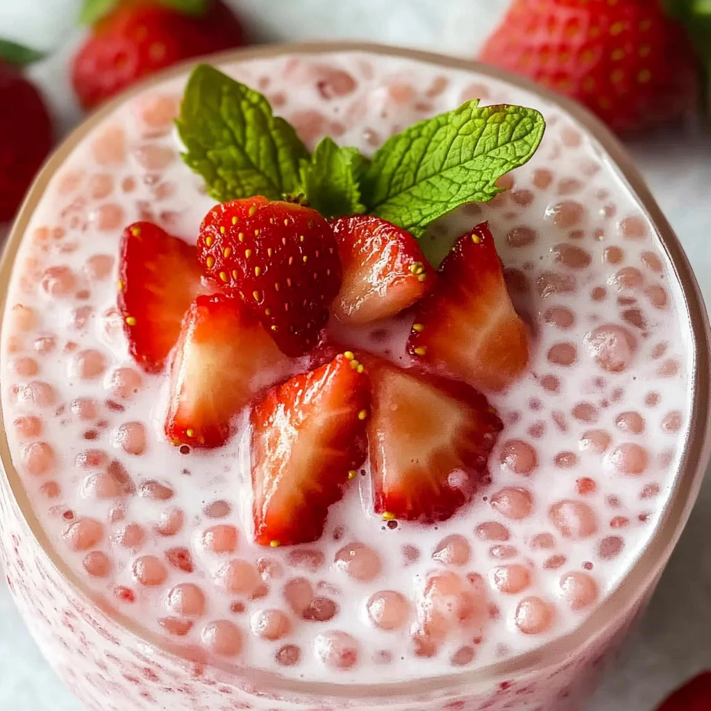 Easy 4-ingredient Strawberry Sago