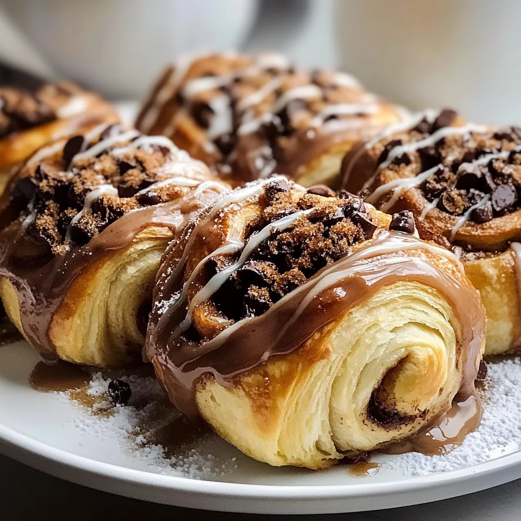 Easy Chocolate Croissant Cinnamon Rolls