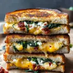 Feta Grilled Cheese Sandwich with Spinach