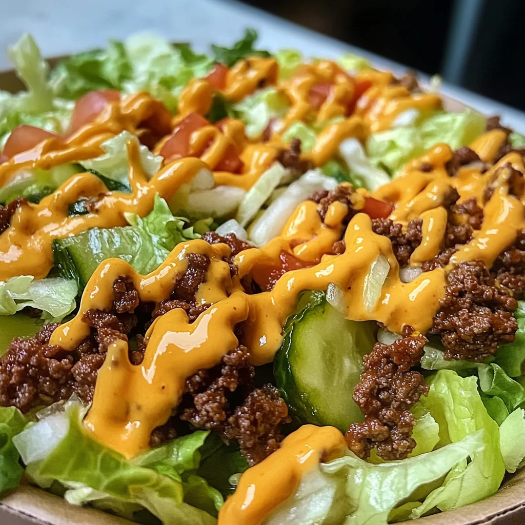 Flavorful Special Sauce Big Mac Salad