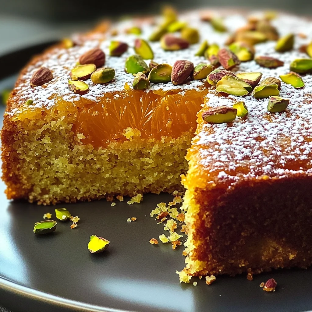 Flourless Orange Pistachio Almond Cake