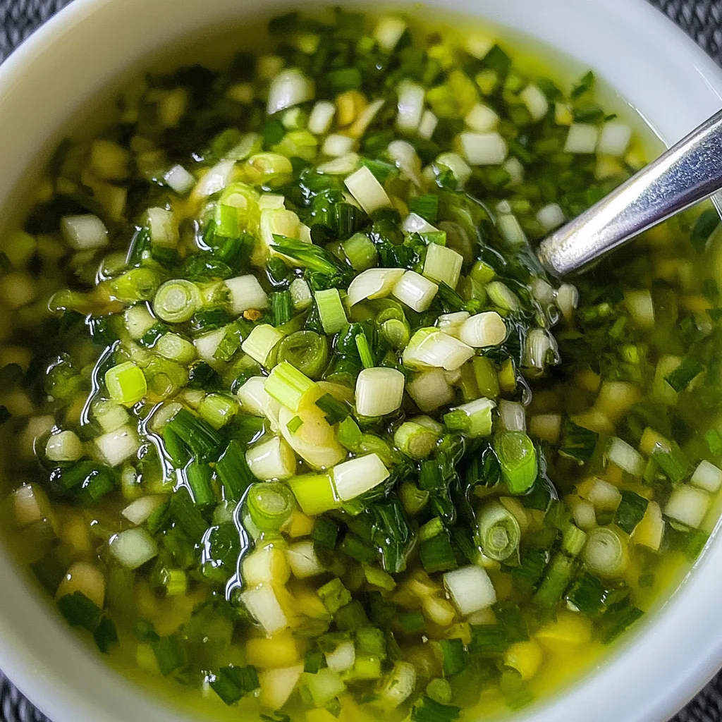 Green Onion and Ginger Vinaigrette