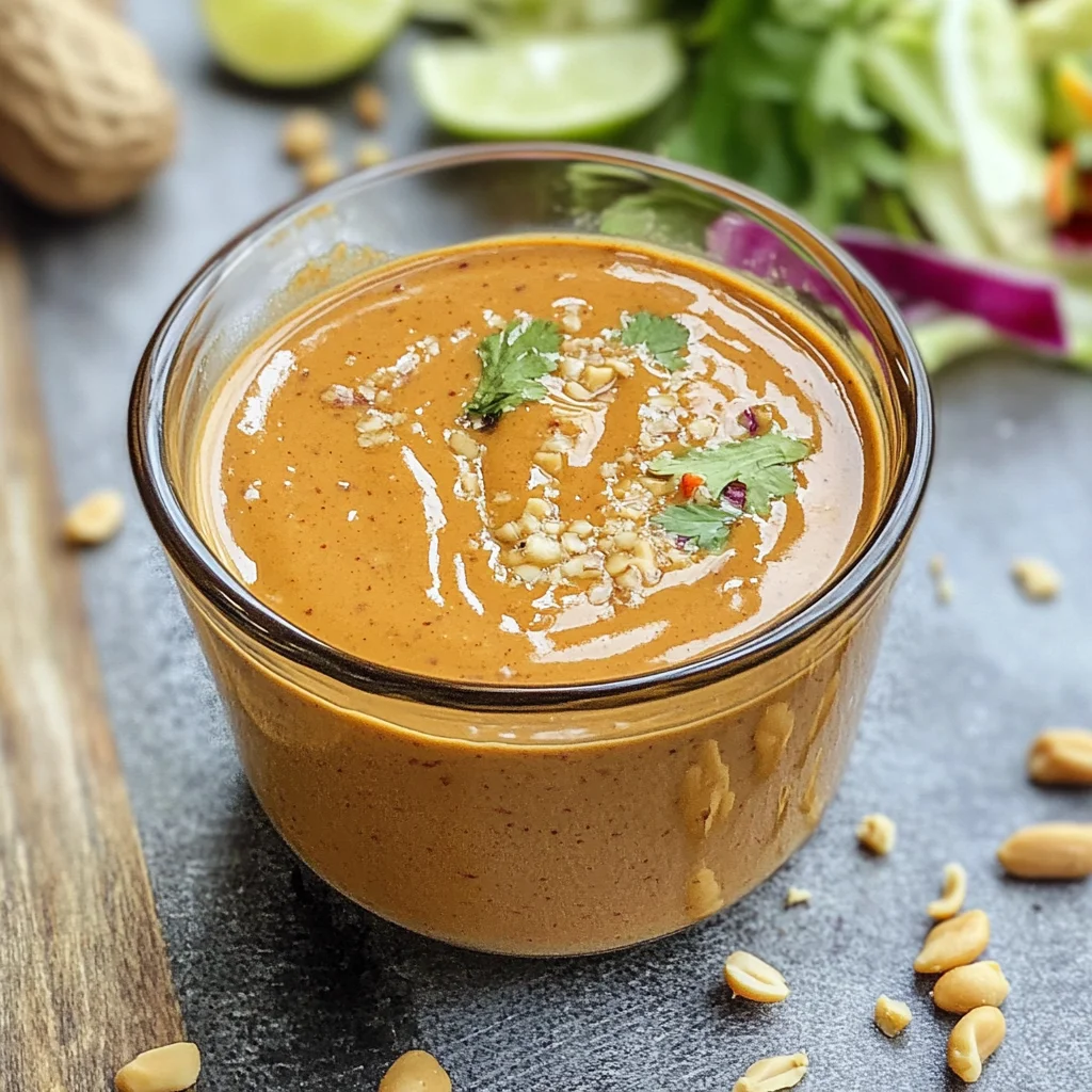 Healthy Thai Peanut Salad Dressing recipe