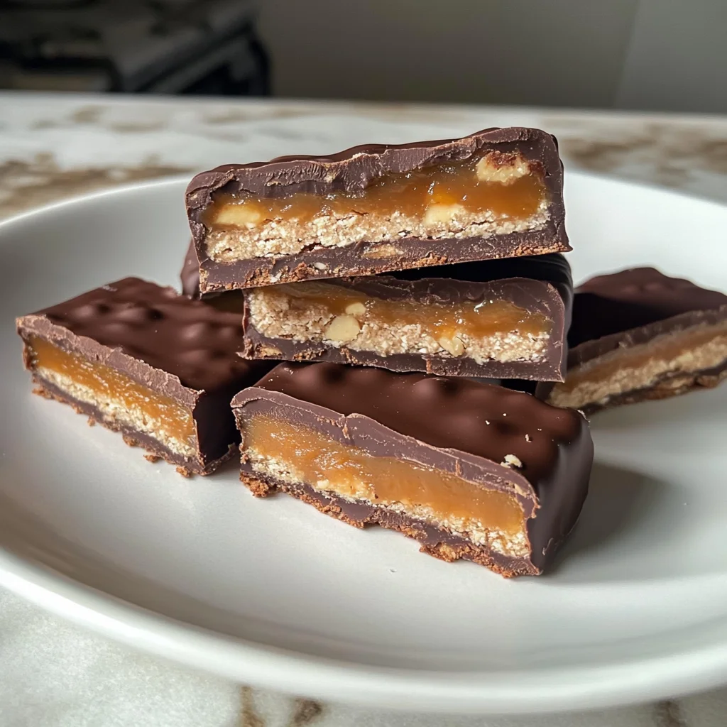 Healthy Twix Bars (Gluten-free) Homemade Recipe