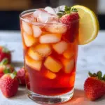 Homemade Strawberry Iced Tea