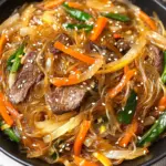 Japchae (Korean Glass Noodle Stir Fry)