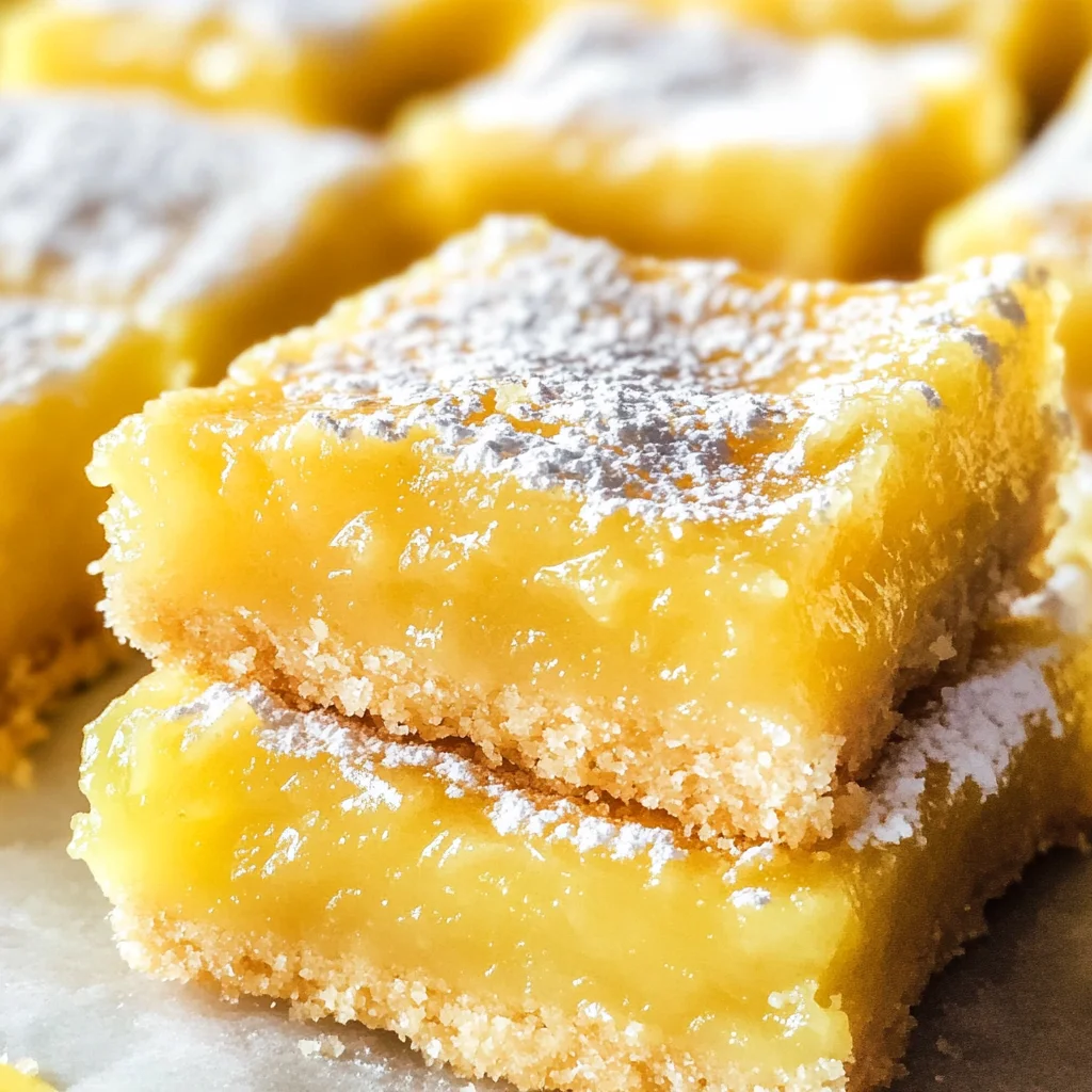 Lemon Bars (with Shortbread Crust!)