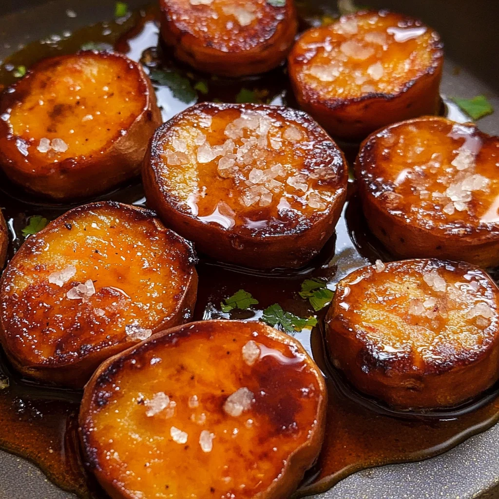 Miso Glazed Melting Sweet Potatoes