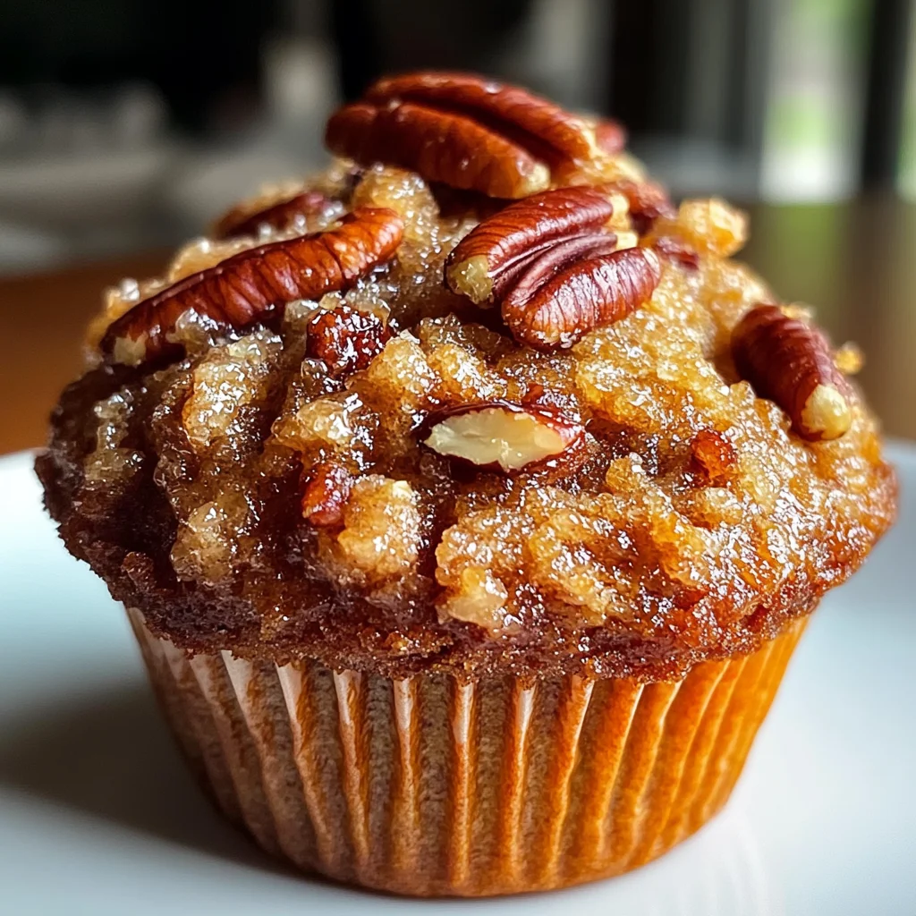 Pecan Pie Brown Sugar Muffins