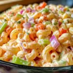 Pink Cadillac Pasta Salad – Creamy, Tangy, and Picnic-Perfect