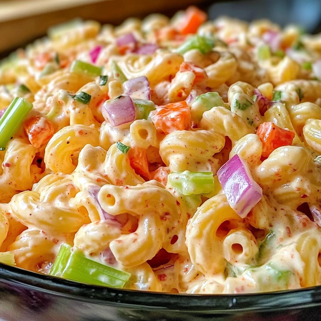 Pink Cadillac Pasta Salad – Creamy, Tangy, and Picnic-Perfect