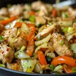 Quick Chicken Cabbage Stir-Fry