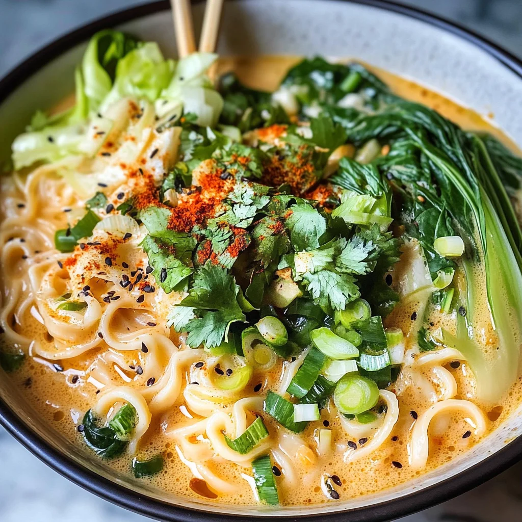 Quick Spicy Coconut Noodles