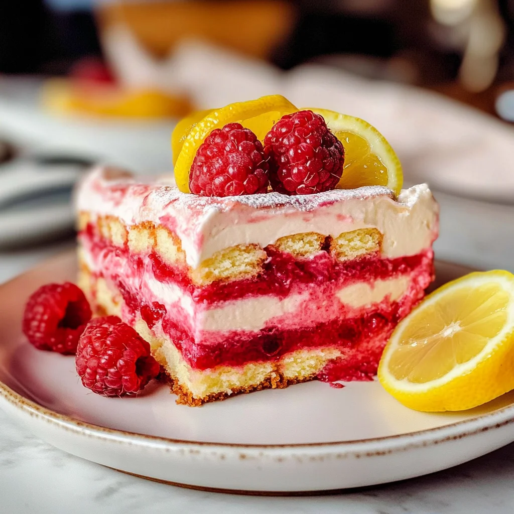 Raspberry Tiramisu
