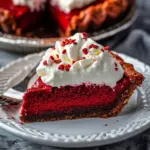 Red Velvet Brownie Pie