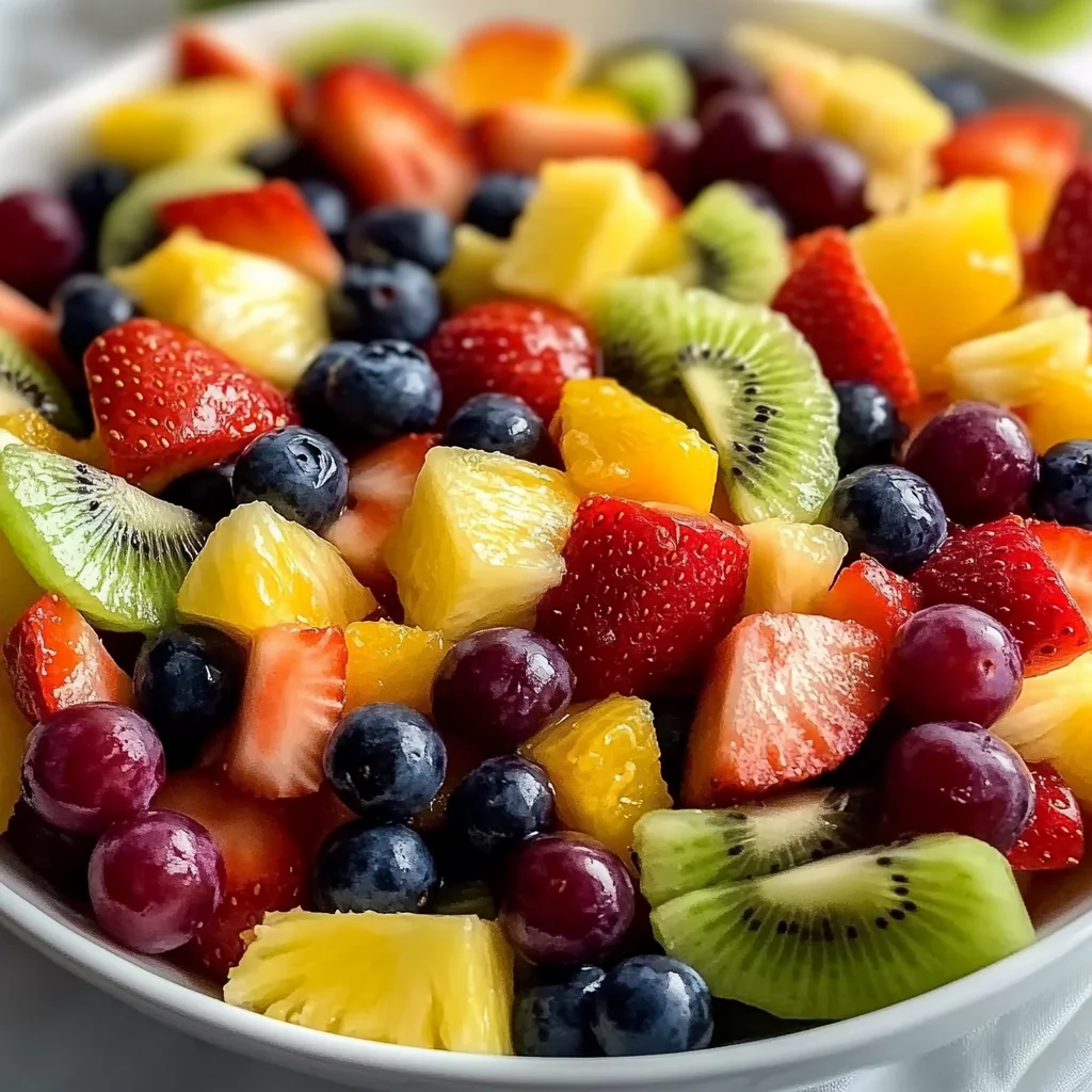 Refreshing Fruit Salad with Honey Lime Dressing