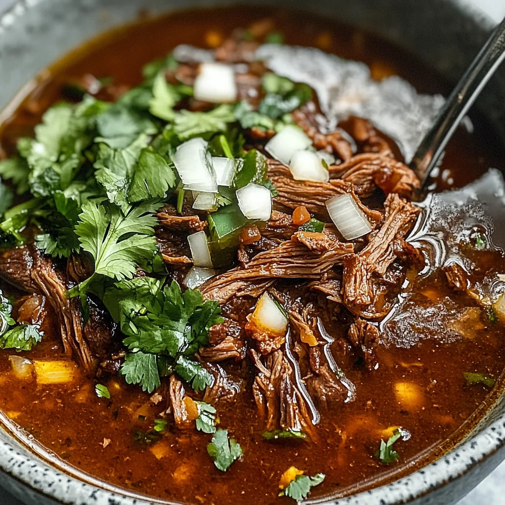 Savory Mexican Birria Crockpot Recipe Easy Delicious
