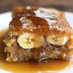 Sticky Banana Bread Pudding Cake