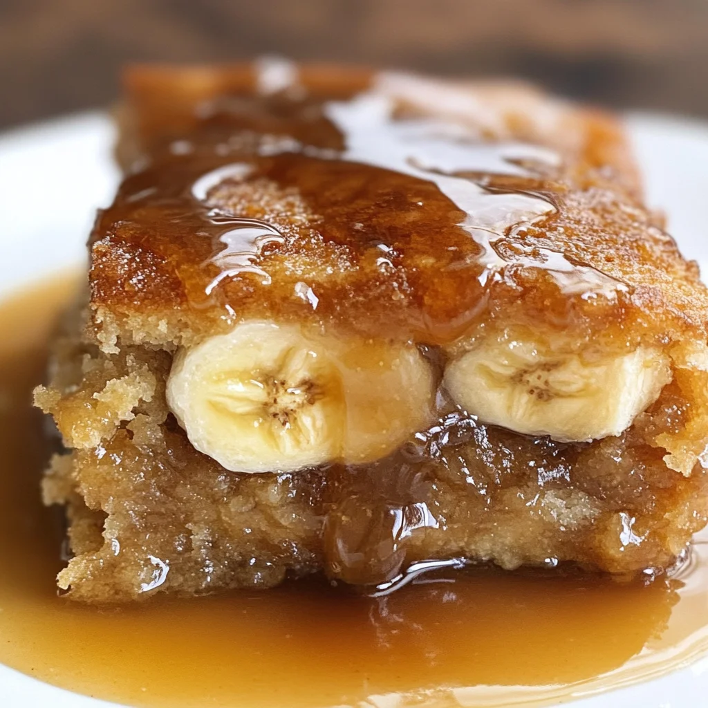 Sticky Banana Bread Pudding Cake
