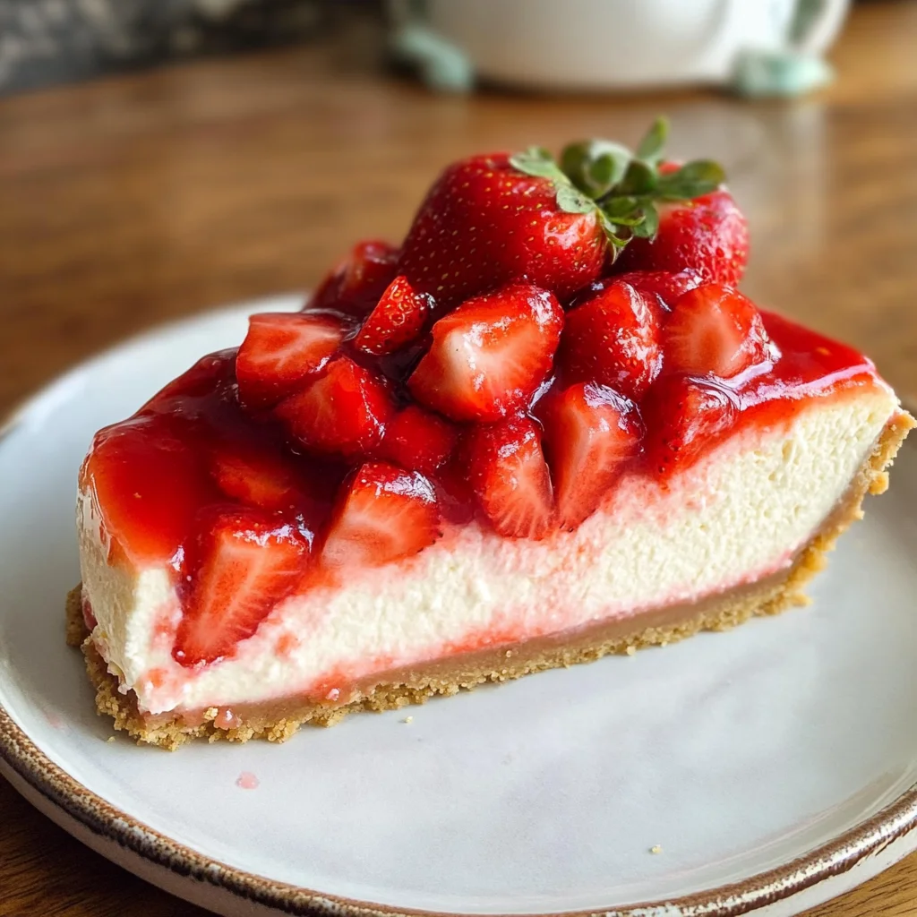 THE BEST STRAWBERRY CHEESECAKE RECIPE