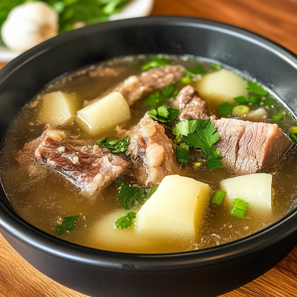 Taiwanese beef Rib and Daikon Soup