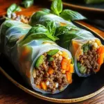 Thai Basil Beef Rolls That Will Spice Up Your Weeknight Dinner