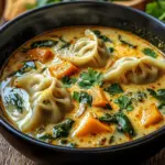 Thai Potsticker Coconut Soup