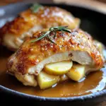 Apple and Brie Stuffed Chicken with Maple Dijon Glaze