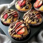 Bakery-Style Strawberry Chocolate Chip Muffins