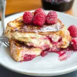 Brioche French Toast with Creamy Raspberry Cheesecake