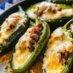 Cheese and Chorizo Stuffed Jalapeños