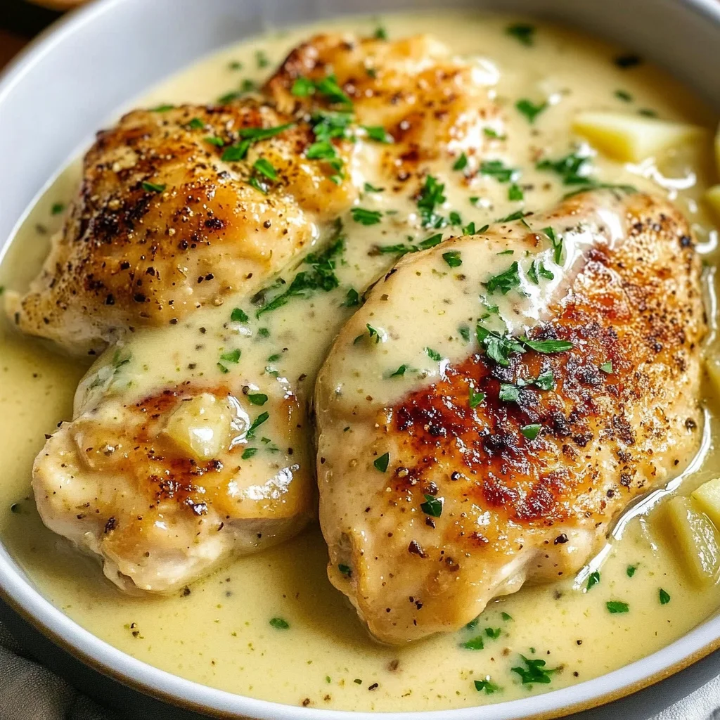 Chicken in White apple vinegar Sauce