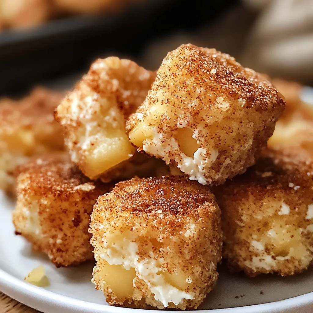 Cinnamon Apple Cottage Cheese Bites