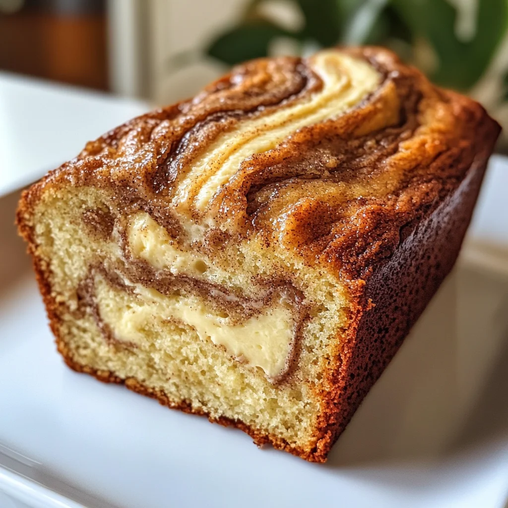 Cream Cheese Cinnamon Swirl Banana Bread