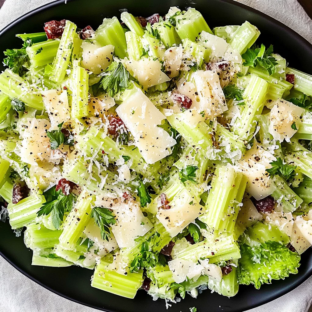 Creamy Celery Salad With Parmesan