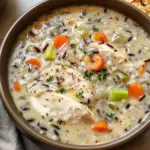 Creamy Crockpot Chicken Wild Rice Soup