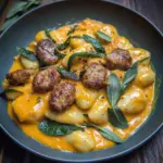 Creamy Pumpkin Gnocchi with Spinach and Turkey Sausage (30-Minute, One-Pan)