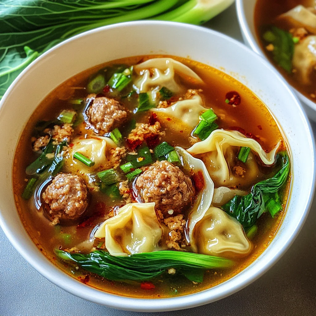 Deconstructed Wonton Soup