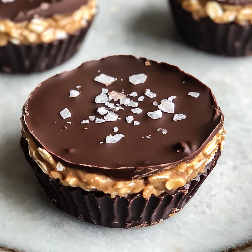 Easy No Bake Peanut Butter Oat Cups