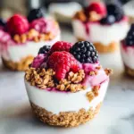 Frozen Yogurt Granola Cups