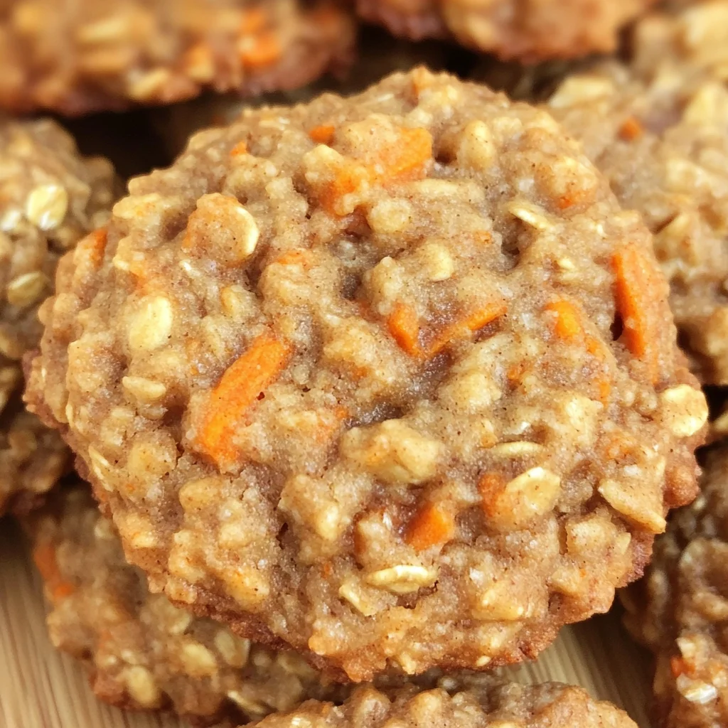 Healthy Carrot Cake Oatmeal Cookies