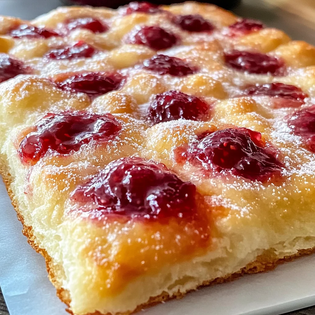 Homemade Jam Donut Focaccia: Sweet Bliss for Brunch Lovers