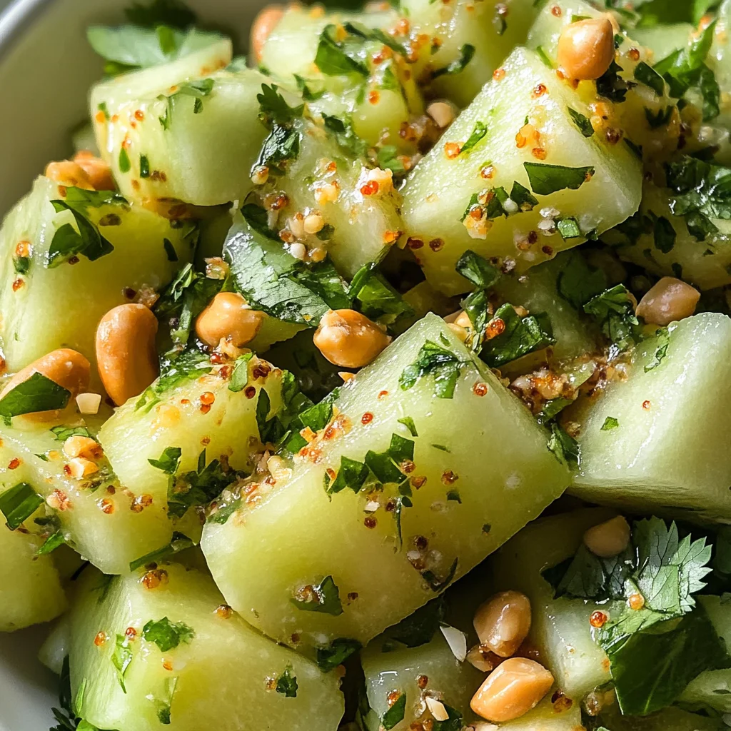 Honeydew Salad with Peanuts and Lime